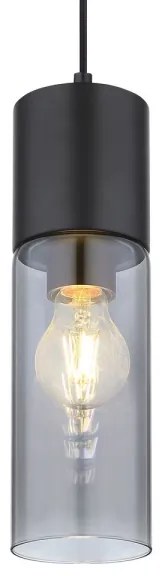 Globo 21000HB - Luster na lanku ANNIKA 1xE27/25W/230V pr. 10,5 cm čierna