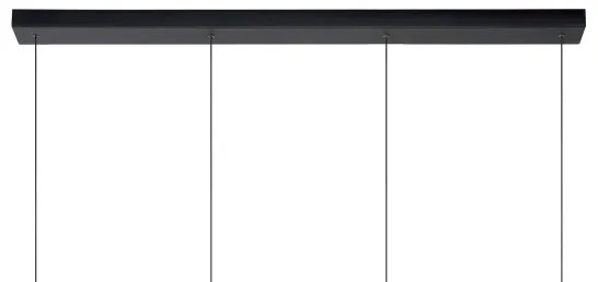 Lucide 74403/04/30 - LED Stmievateľný luster na lanku LORENZ 4xLED/4W/230V čierna