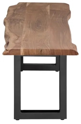 furniture-nabytek.cz - Masívna lavica Bullwer z akáciového dreva, lakovaná, čierna – 160×40 cm