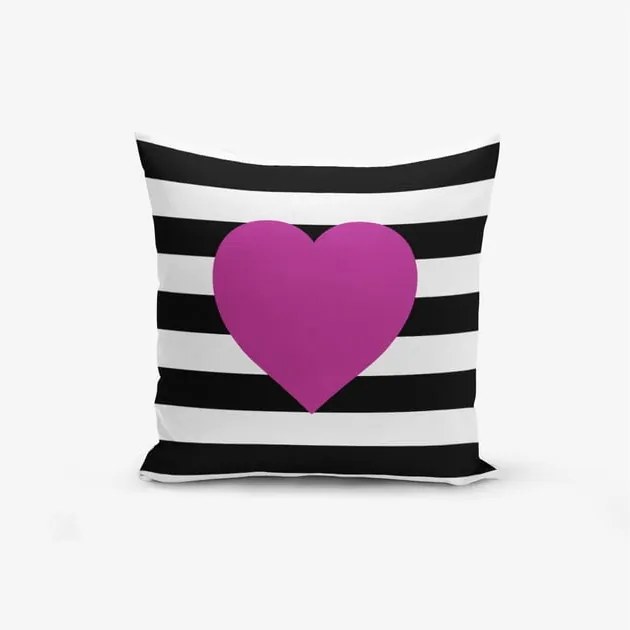 Obliečky na vaknúš s prímesou bavlny Minimalist Cushion Covers Purple, 45 × 45 cm