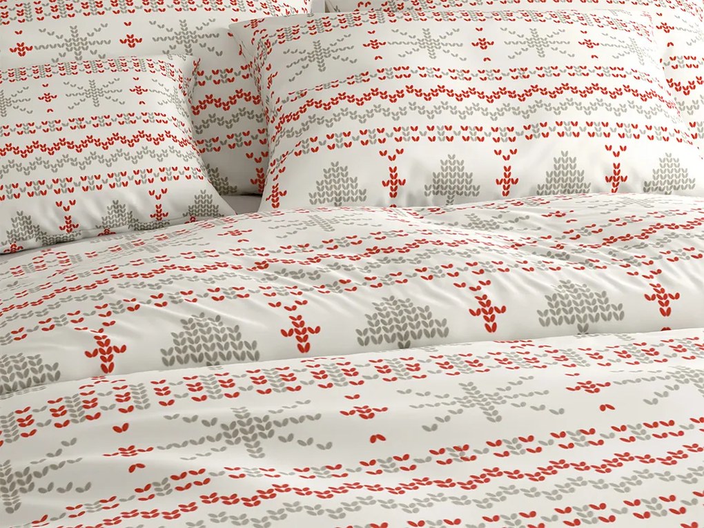 Bavlnené obliečky NORDIC JOY biele Rozmer obliečky: 70 x 90 cm | 140 x 200 cm