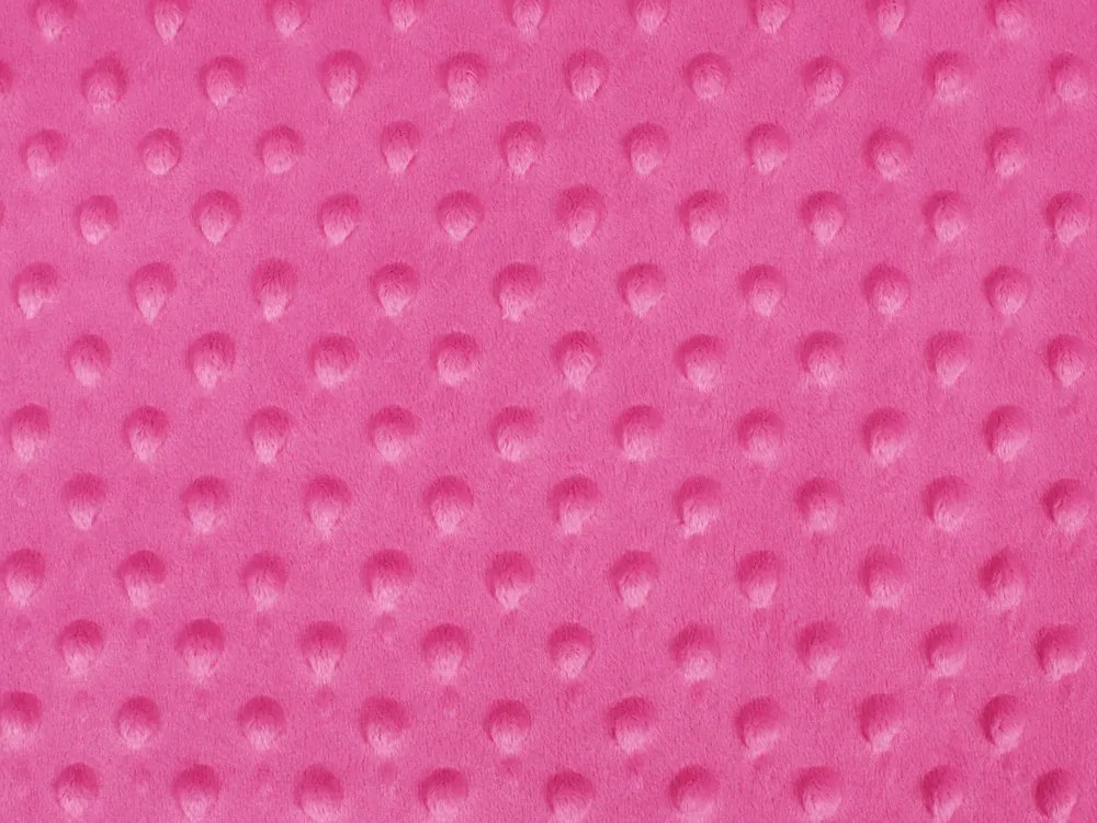 Biante Hrejivé posteľné obliečky Minky 3D bodky MKP-020 Ružovo fialové Jednolôžko 140x200 a 70x90 cm