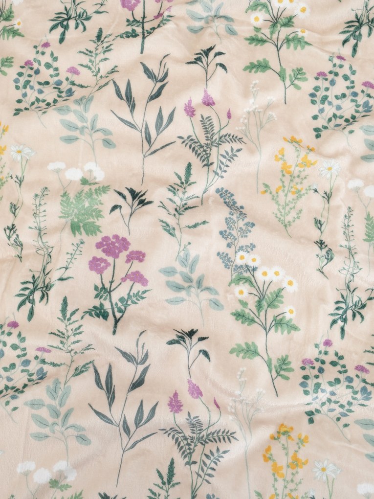 Obliečka na vankúš mikroplyš Digital 40 × 60 cm - Bianca béžová