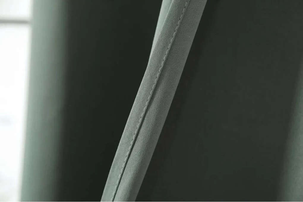 Sivozelený záves OXFORD 140x250 cm Zavesenie: Riasiaca páska