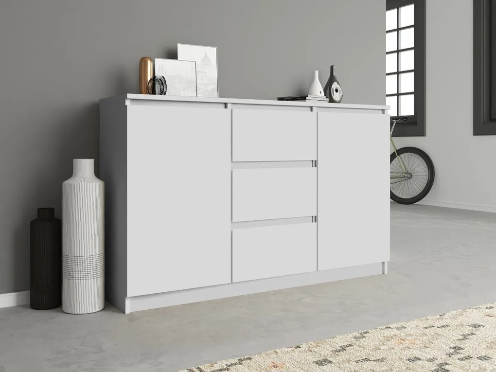 Komoda 2D3S Saloe biela