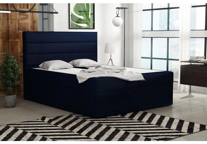 Boxspringová posteľ 180x200 INGA - modrá 4