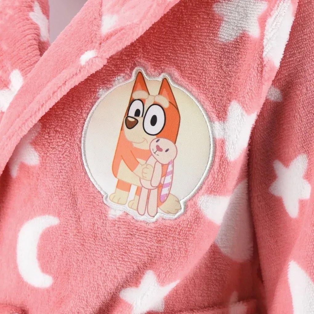 Dievčenský fleece župan s kapucňou Bluey - Bingo, EU 98