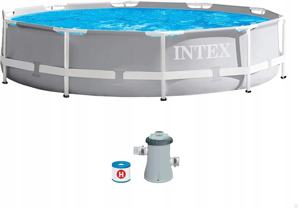 Roštový Bazén Intex Premium 305 X 76 Sivý