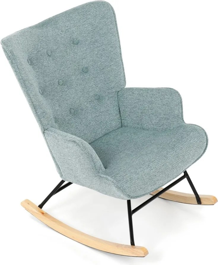 Hojdacie kreslo FABIAN — látka, modrá