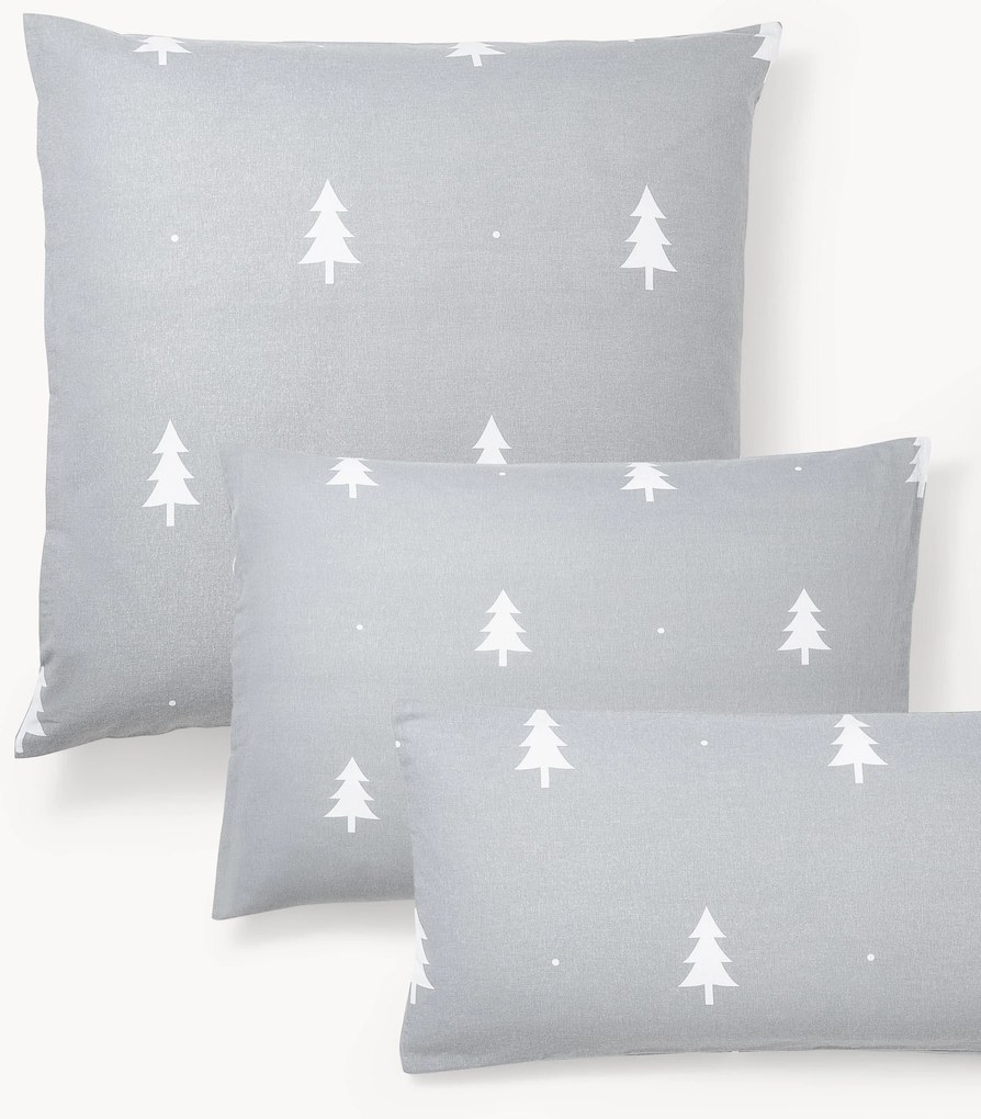 Flanelová vianočná obliečka na vankúš X-mas Tree