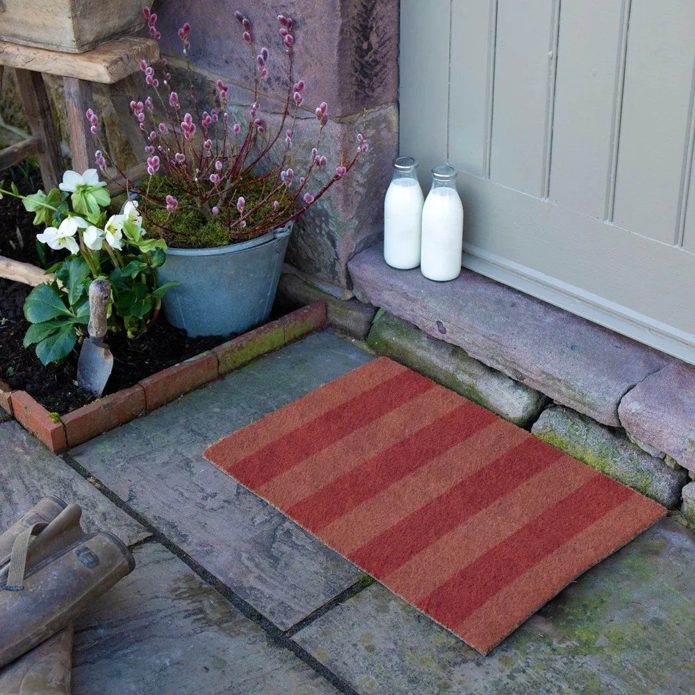 Rohožka z kokosového vlákna 40x60 cm Pink Stripe – Artsy Doormats