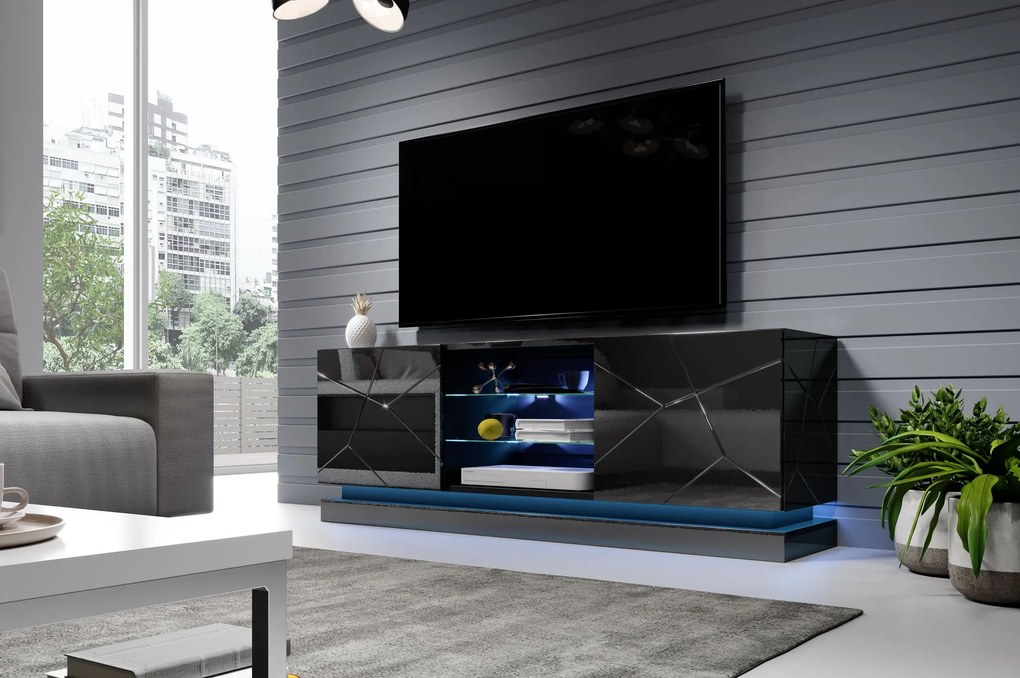 Cama Čierny stolík pod TV Qiu 160