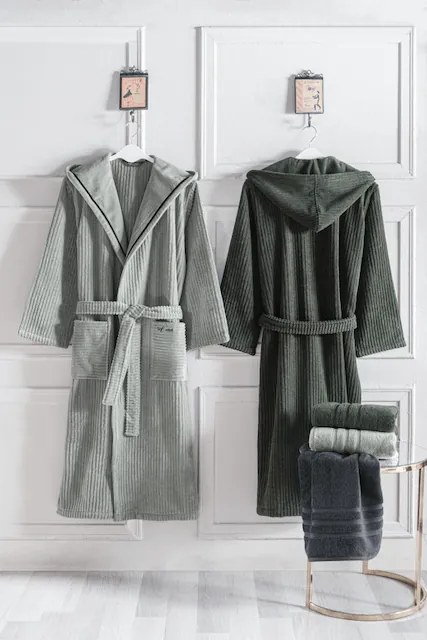Soft Cotton Darčekové balenie županu, uteráku a osušky STRIPE