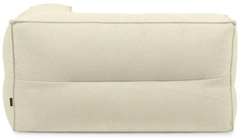 Svetlosivý sedací vak z textílie buklé Mass Corner 150 Right – SLOWDOWN