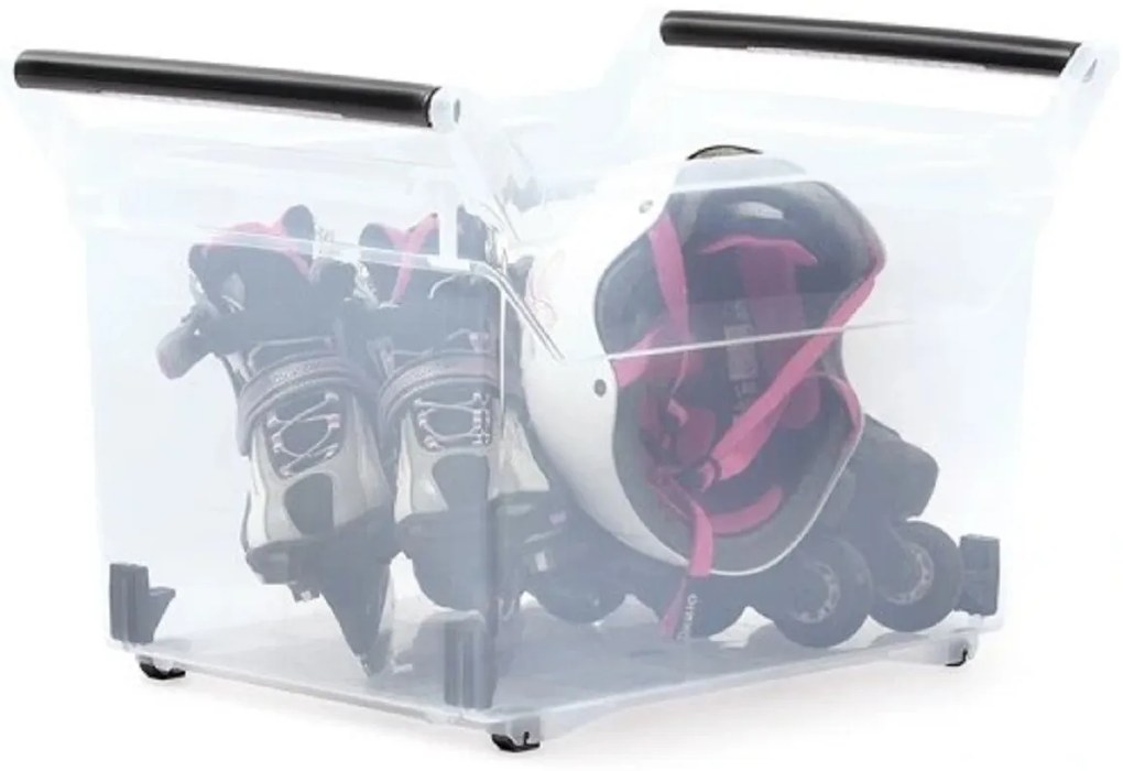 Prosperplast Úložný box, úzky s madlom, systémový NUK, 58x38x38, 49 l