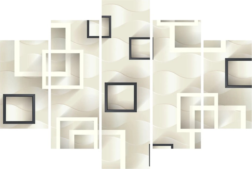 Geometrický abstraktný obraz (150x105 cm)