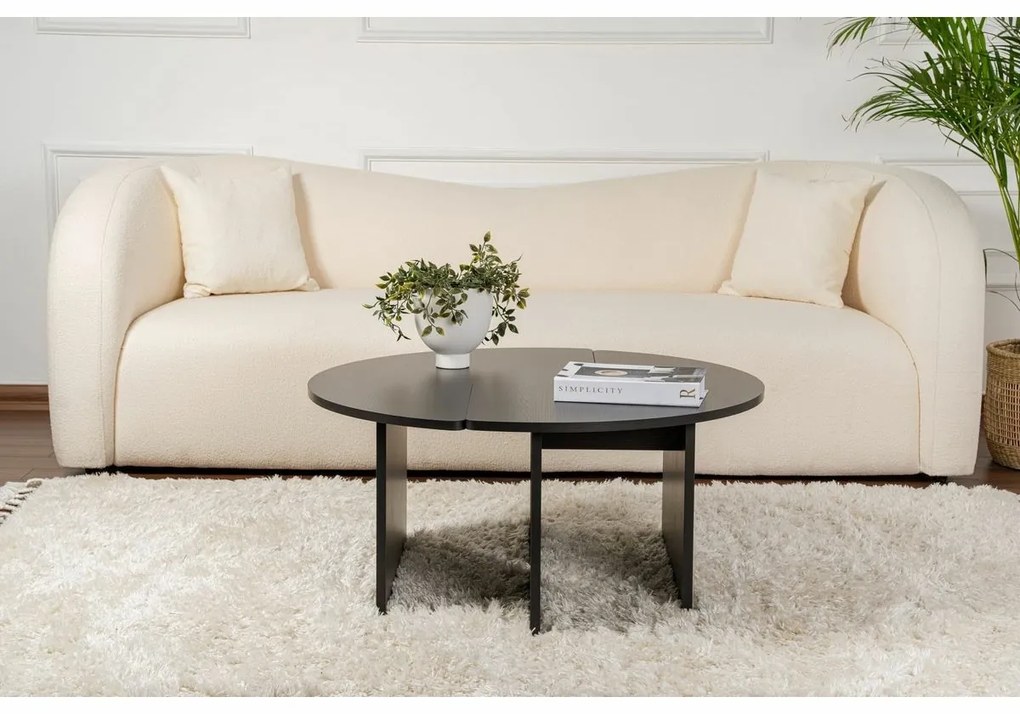 Konferenčný stolík Moira Wood Black