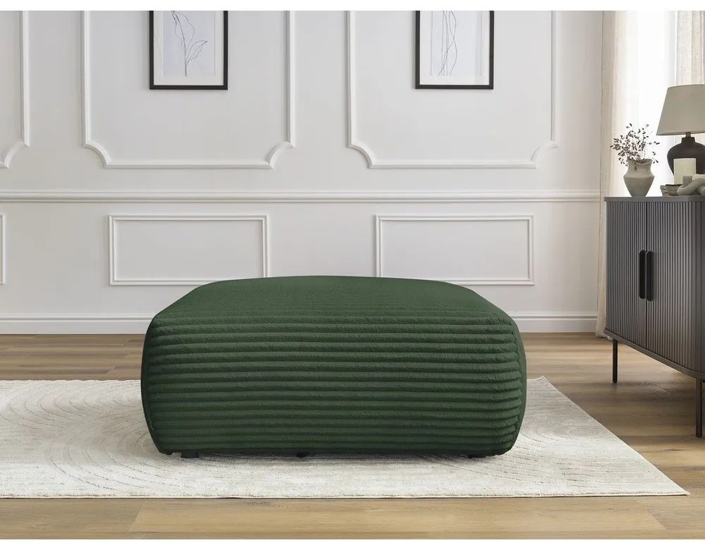 Tmavozelená menčestrová podnožka Lucien – Bobochic Paris