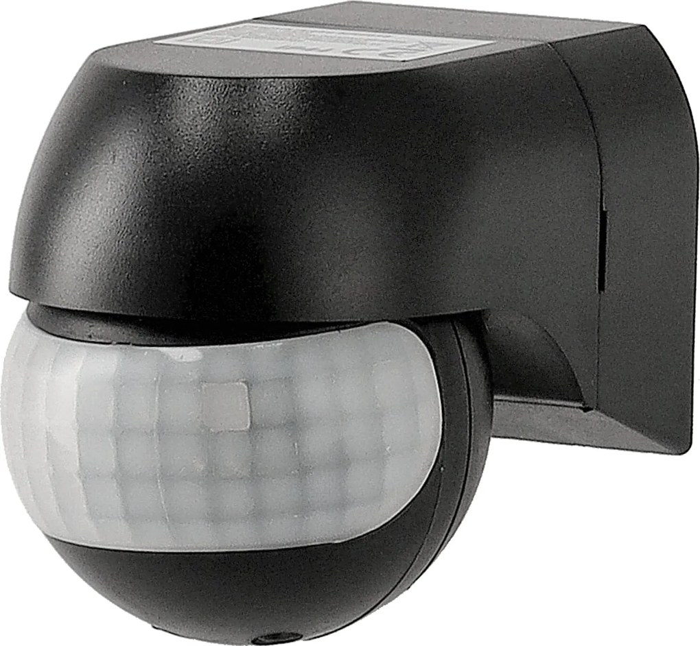 BERGE Pohybové čidlo LED PIR čierne IP44 800W PR054