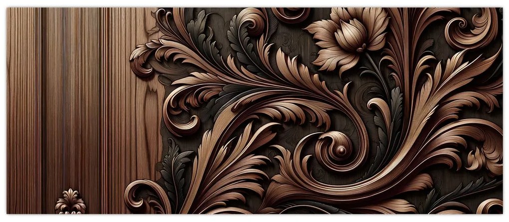 Obraz - Vzor z dreva (120x50 cm)