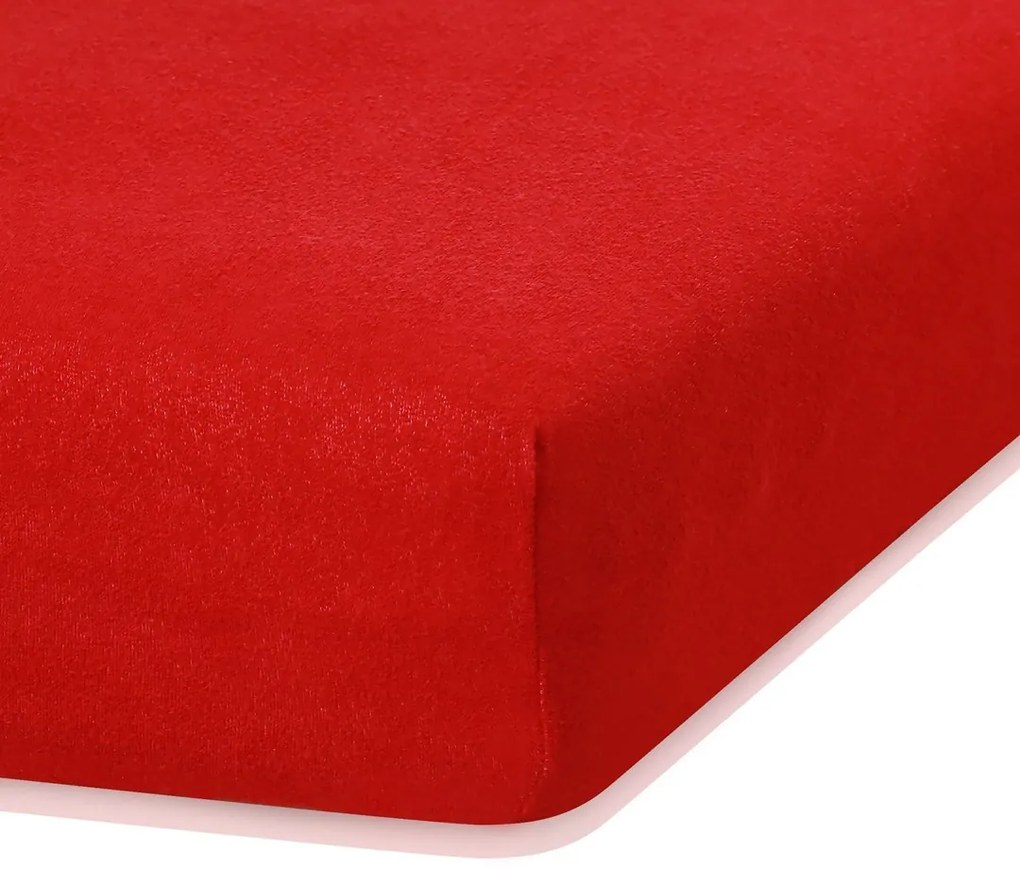 Froté prestieradlo s gumou AmeliaHome Ruby červené
