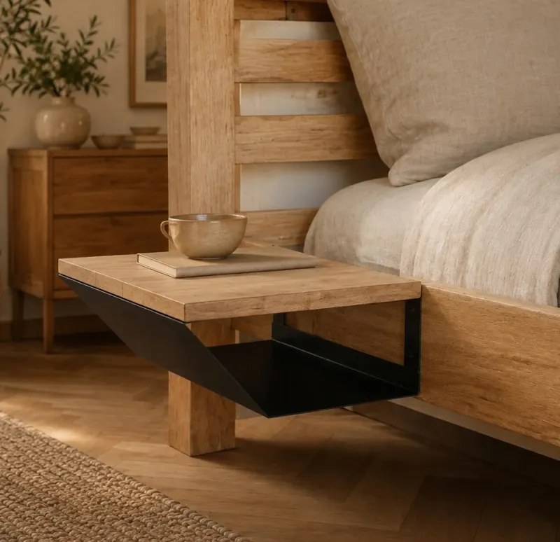 Nočný stolík 33x13x30 indický masív mango Mango natural