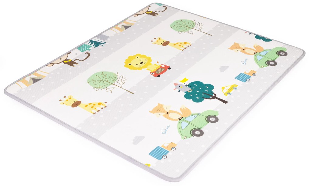 Penová podložka pre deti, obojstranná, rolovaná, Abeceda, ECOTOYS