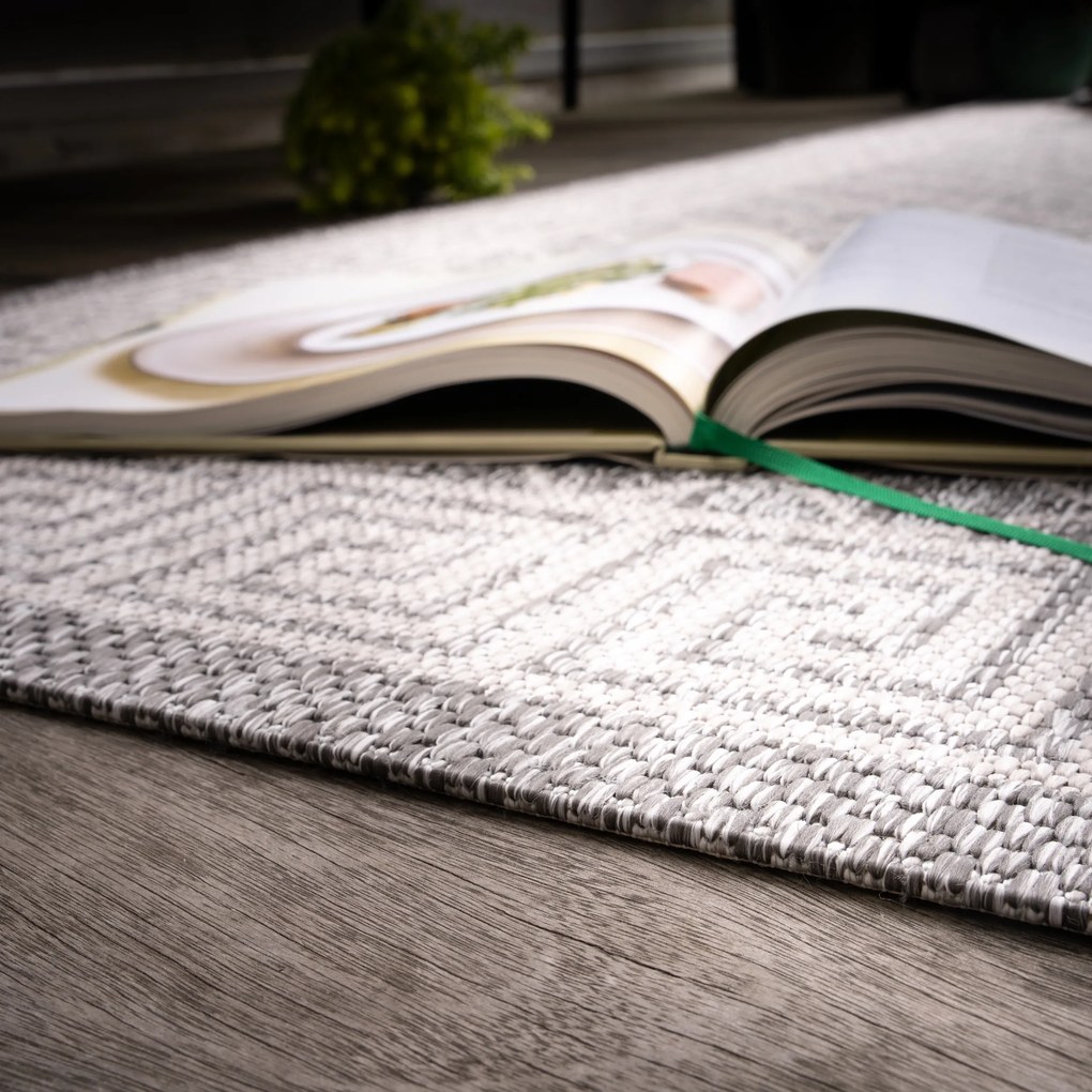 Kusový koberec My Tallinn 541 Grey - na von aj na doma, 200x290, šedá, chodba / predsieň, Obsession