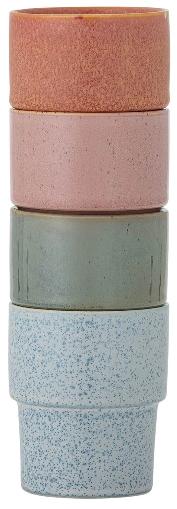 Bloomingville Hrnček Ewan Rose 150 ml – set 4 ks