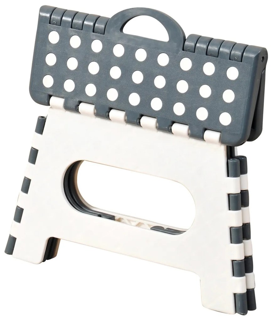 Kesper 70533 Skladacia stolička, biela/sivá, 35 x 22 x 27 cm