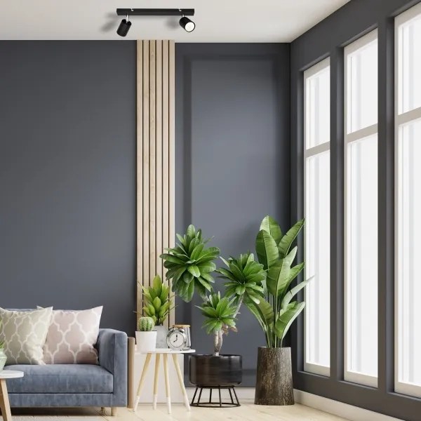 LED Bodové svietidlo TUNE 2xGU10/4,8W/230V čierna