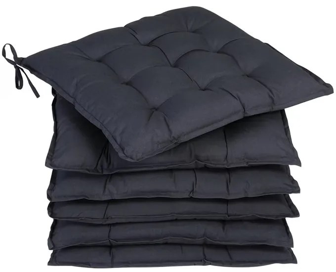 InternetovaZahrada 6 x poduška Cozy - antracit