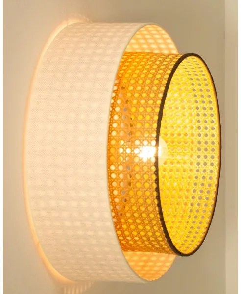 Stropné svietidlo NATIA 1xE27/60W/230V biela/hnedá