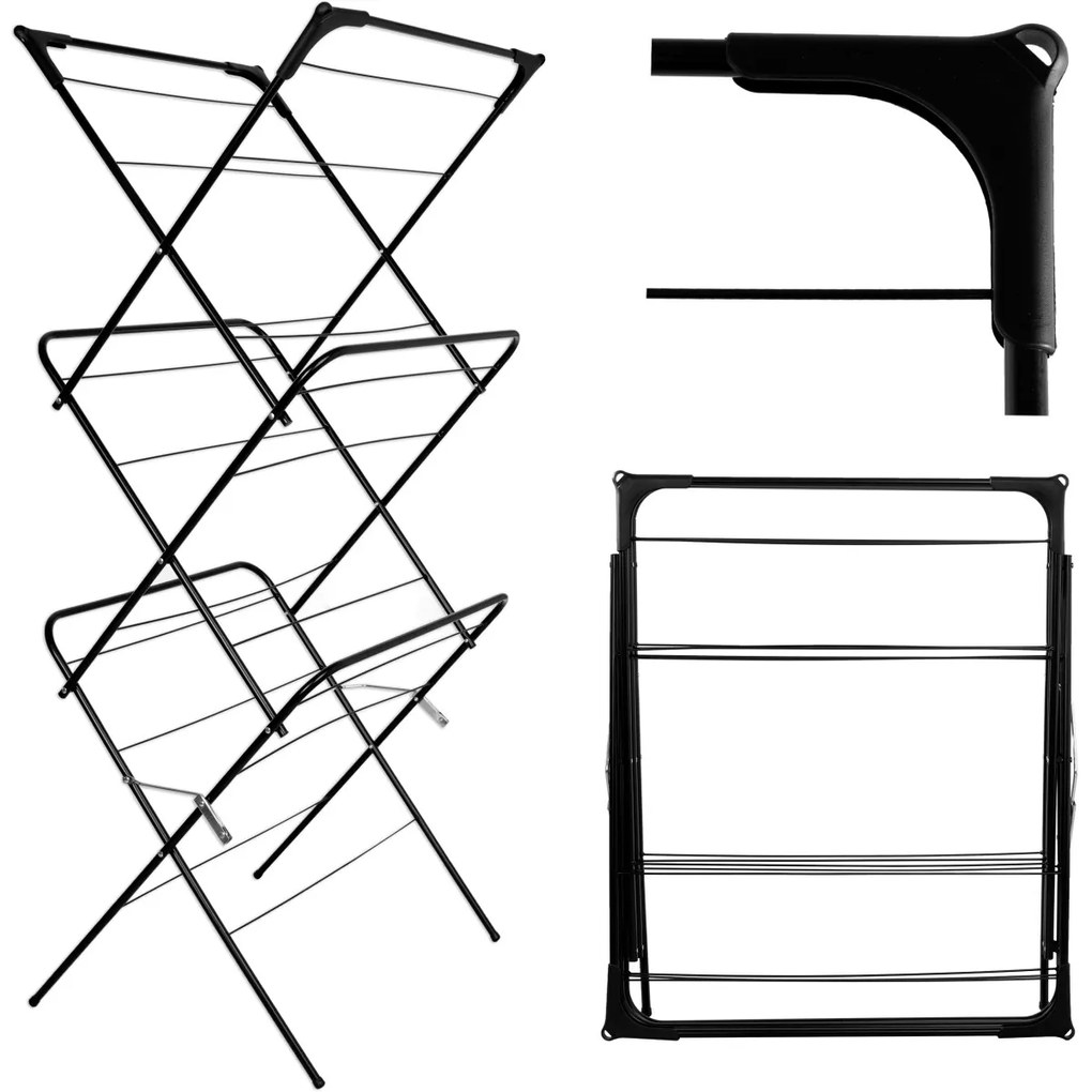 Sušiak na bielizeň ARAL čierny