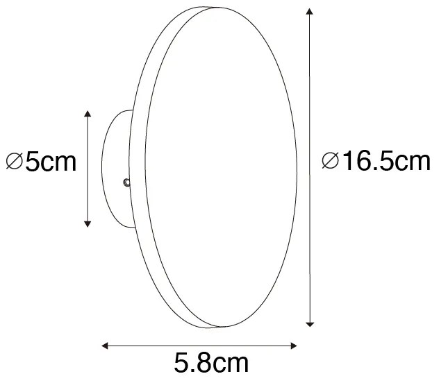 Moderné vonkajšie nástenné svietidlo hrdzavohnedé vrátane LED IP54 - Skyf