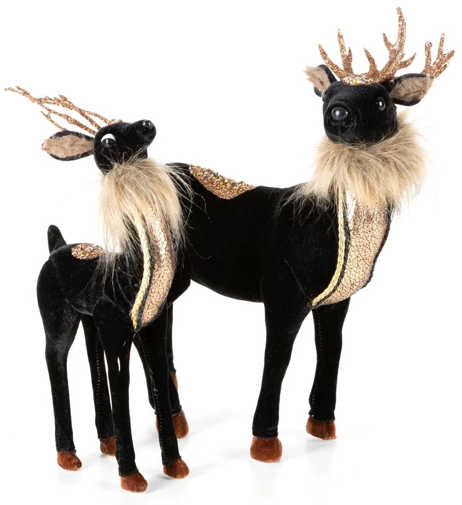 DEKORAČNÁ FIGÚRKA DEER 13X28 CM ČIERNA