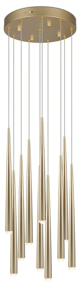 LED závesné svietidlo v zlatej farbe ø 30 cm Cala – Trio Select