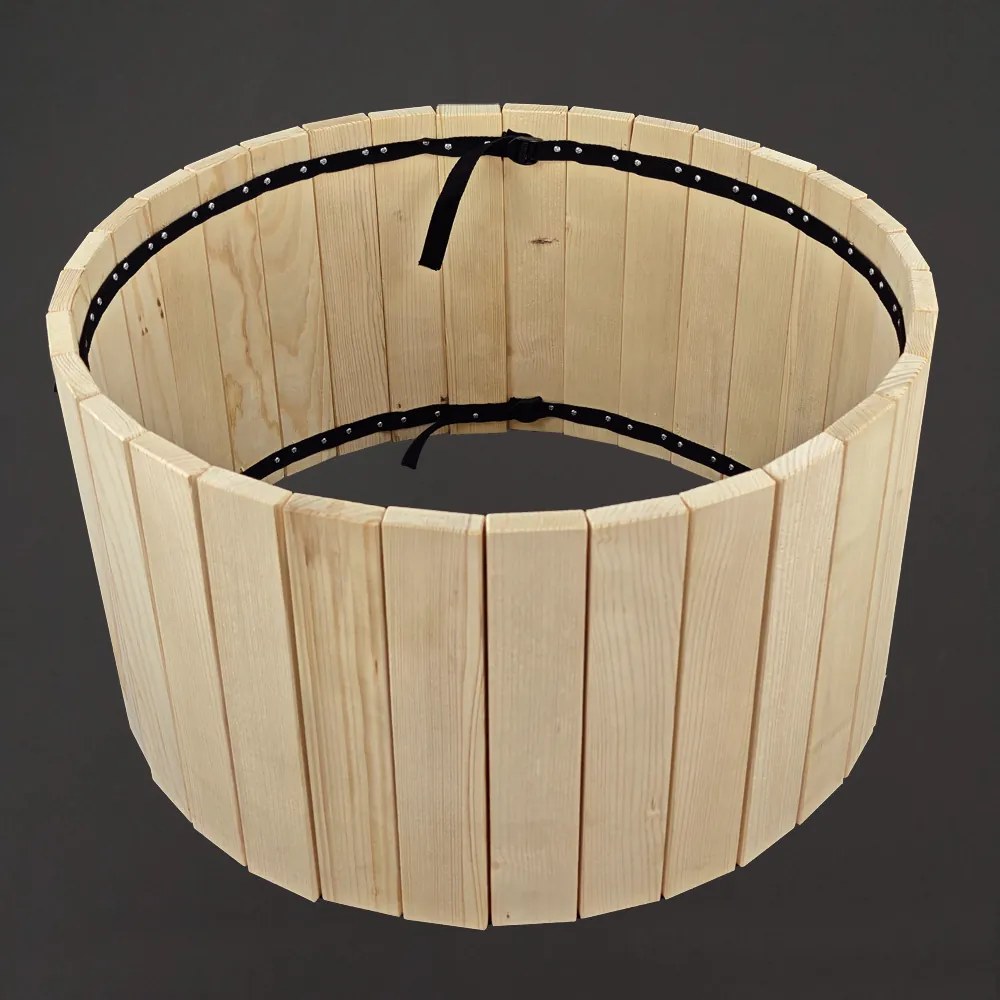 AMADEA Dřevěný designový obal s plastovou nádobou uvnitř, 64x64x35 cm