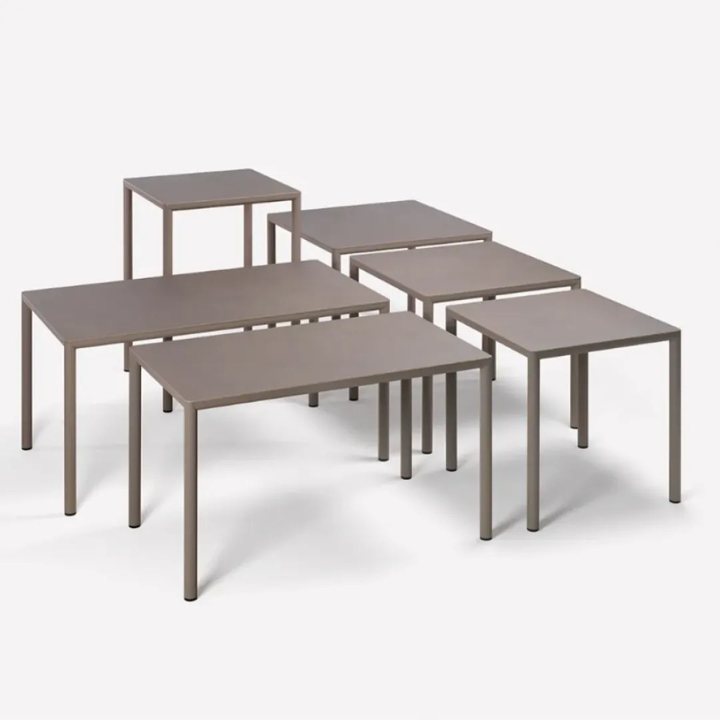 PIAVE 120x70 záhradný stôl tabacco