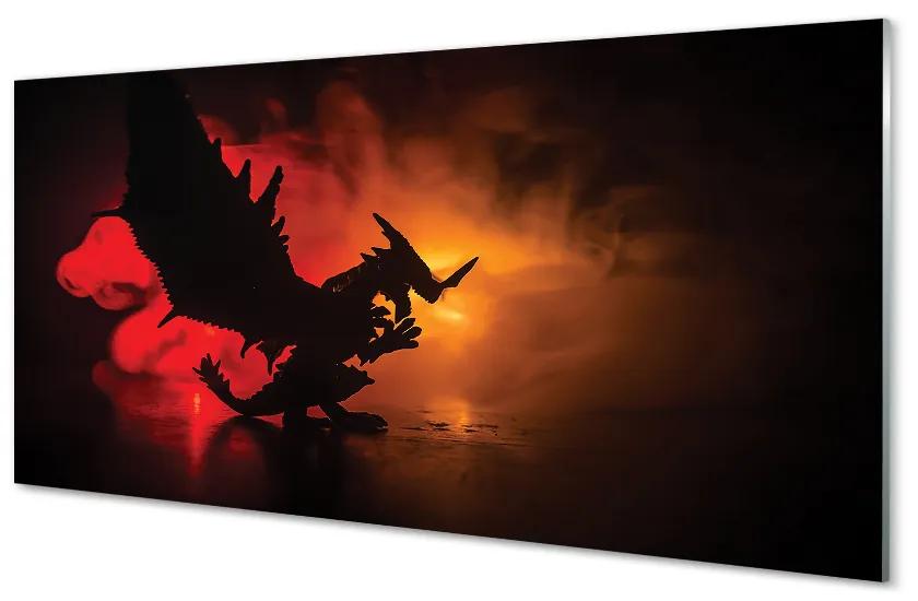 Obraz plexi Čierny drak mraky 100x50 cm