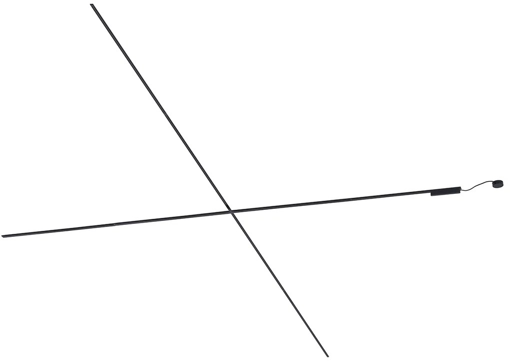 Moderný koľajnicový systém čierny 1-fázový 800 cm - Magnetic