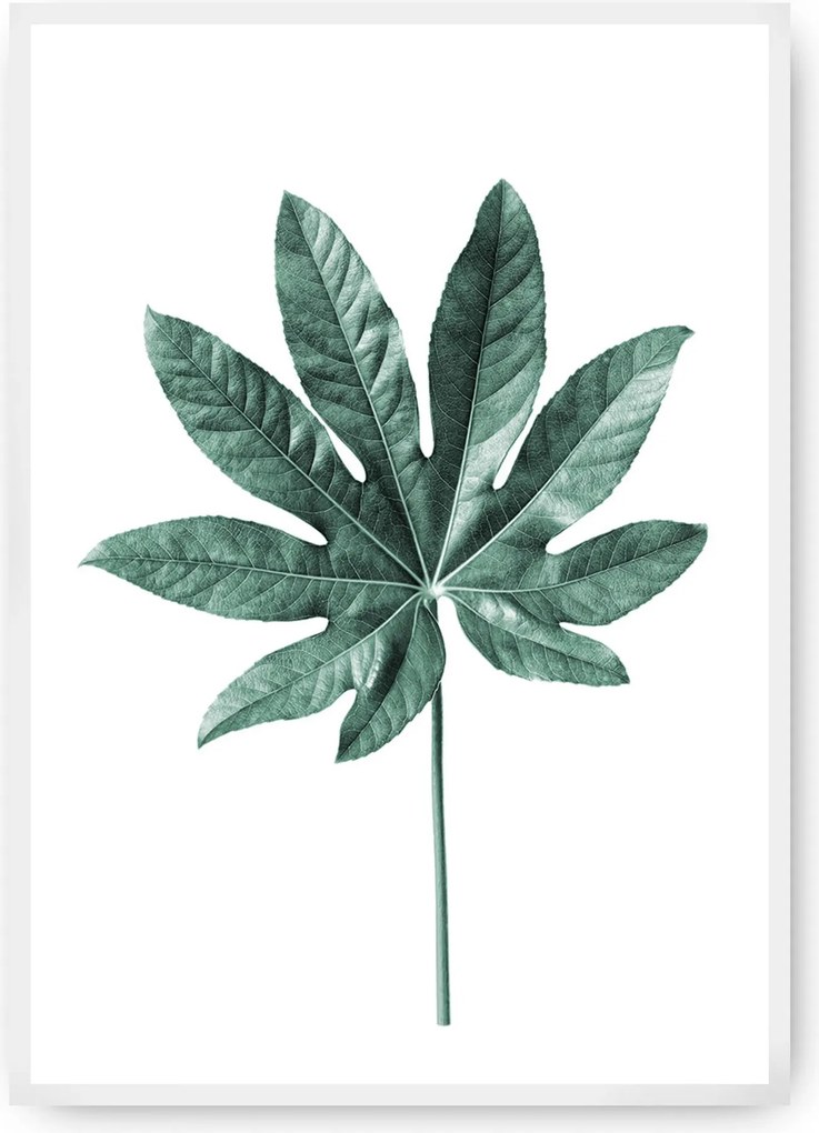 Plagát Leaf Emerald Green