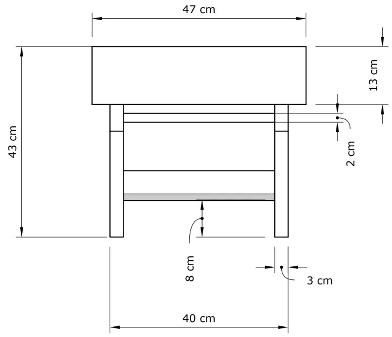 Taburet BREEZIO 03 55 cm z - výber z 10 prevedení