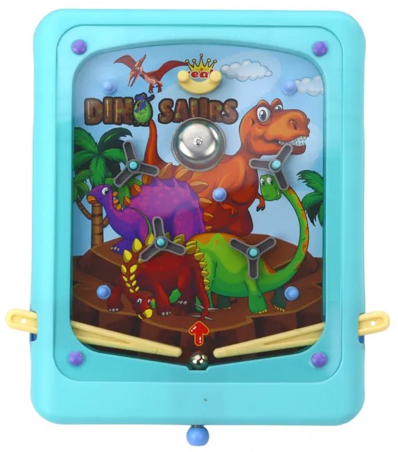LEAN TOYS Arkádová hra Pinball – Dinosaurus modrá