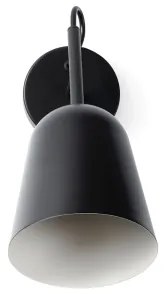 FARO 28257 - Nástenná lampa STUDIO 1xE14/8W/230V čierna