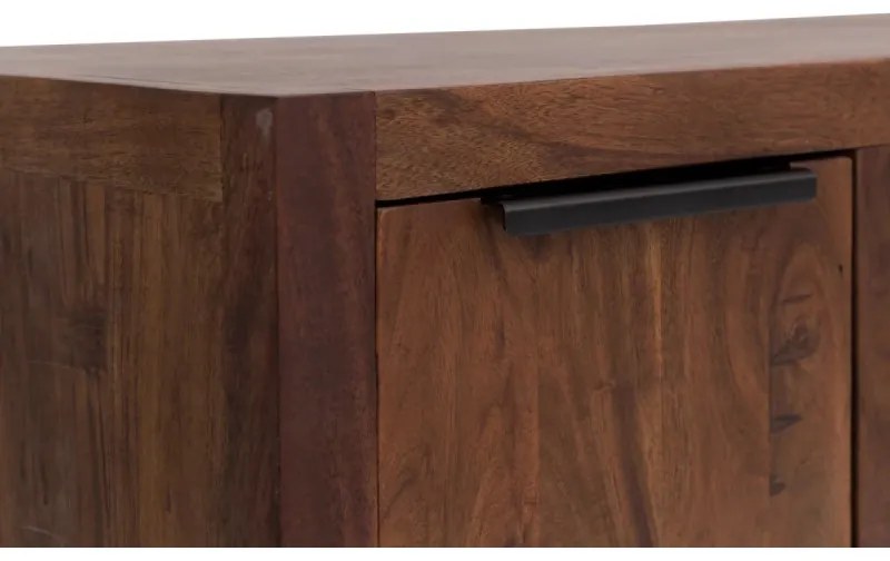 furniture-nabytek.cz - Masívna umývadlová skrinka Sydney z akácie, lakovaná, hnedá – 105×45×74 cm