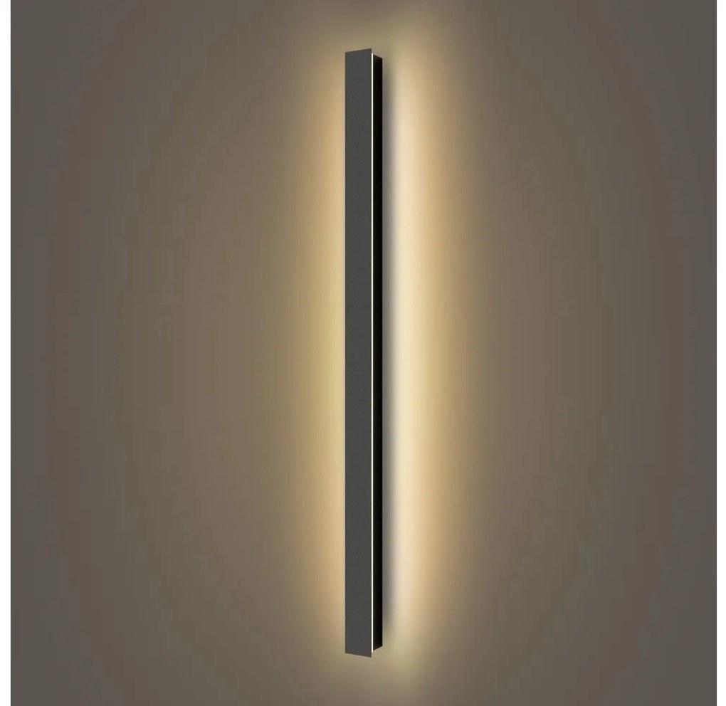 Brilagi - LED vonkajšie nástenné svietidlo LINEAR LED/22W/230V 3000K IP65 čierna