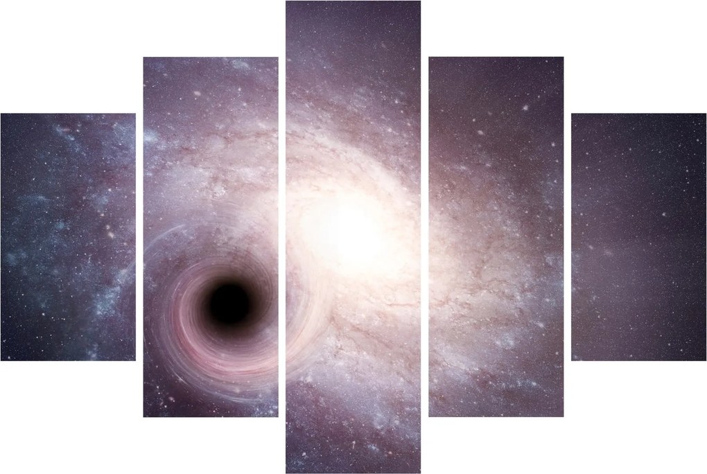 Obraz - Špirálna galaxia (150x105 cm)