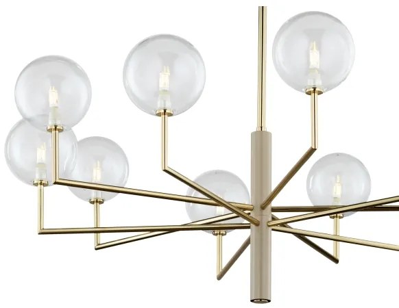 Jupiter 1976 - Luster na tyči FEME 10xG9/10W/230V zlatá