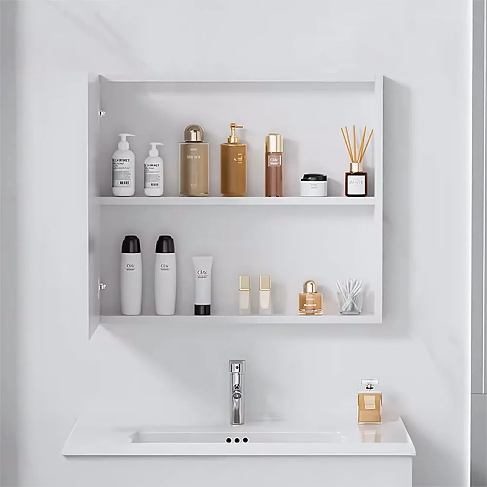 Rea Paris, súprava kúpeľňového nábytku s umývadlom 60cm, biela, REA-M0001